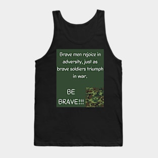 Camouflage with inspiring words Tank Top